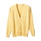 抗ピル長袖カーディガン LL イエロー D-1001