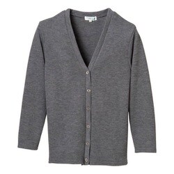 カーディガン（ロング丈） 3L グレー C-10