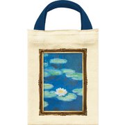 AB-00708 [名画コットンミニバッグ モネ「睡蓮」]