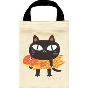 IT-00886 [糸井忠晴 コットン ミニバッグ「夢ねこ」]