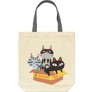 IT-01536 [糸井忠晴 コットン トートバッグ「箱ねこ」]