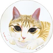 IT-01019 [糸井忠晴 木製ラウンドアート「モモM」]