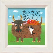 糸井忠晴 ミニ アート フレーム「うしの大地」 IT-00620