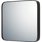 スリムラインミラー ラウンドコーナー L BK SM-09042