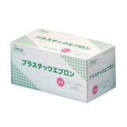 プラスチックエプロン ピンク 100枚入 004-41390