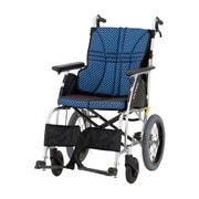 車いすウルトラ(介助用・アルミ製) インディゴ NAH-U1(420MM)