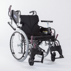 低床車いす（アルミ製）自走用 黒メッシュ№68 KMD-C20-38-LO