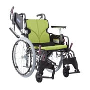 低床車いす(アルミ製)自走用 若葉色№85 KMD-C20-40-LO