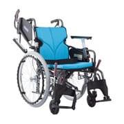 低床車いす(アルミ製)自走用 ライトブルー№83 KMD-C20-42-LO