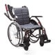 車いす（自走用）ウェイビットプラス 濃紺チェックA13 WAP22-40A（エアータイヤ）