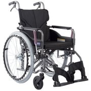 車いすモダンAスタイル 黒メッシュ№68 KMD-A22-40-H