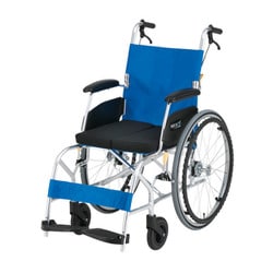 超軽量車いす（アルミ）KALUα自走 ライトブルー NA-L8A-C（400MM）クッション