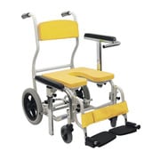 シャワー用車いす(シート着脱式) イエロー KS12