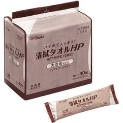 清拭タオルHP・大きめサイズ 1マイX30イリ 72004