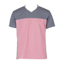 入浴介護Tシャツ LL ピンク 403340