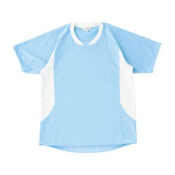 キラク入浴介助用シャツ（男女兼用） M サックス（#70） CR108