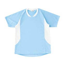 キラク入浴介助用シャツ（男女兼用） LL サックス（#70） CR108