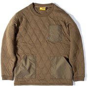 CAMP POCKET QUILT CREW GSC-31 COYO BR Mサイズ [アウトドア スウェット メンズ]