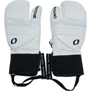 THREE FINGER LEATHER GLOVE ONA93002 100 WHITE Oサイズ [スキー スノーボード グローブ]
