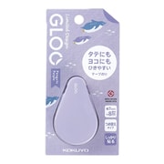 GLOO（グルー） テープのり S 7mm幅×8m しっかり貼るタイプ 本体 限定デザイン ペンギン/パープル タ-GM410-07-L3