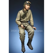 AM35285 WWII 米陸軍マフラー姿の戦車長#2 [1/35スケール レジン製ミリタリーフィギュア]