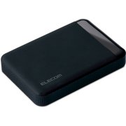 外付けポータブルHDD USB3.2 Gen1 4.0TB SeeQVault対応 持ち運び便利 ブラック TV録画対応 ELP-QEN2040UBK