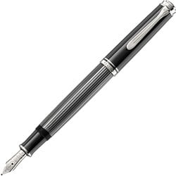 スーベレーン M605 ブラックストライプ 万年筆 EF（極細字） 吸入式 M605BlackStripeEF