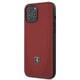 iPhone 12 Pro Max 用 フェラーリ公式ライセンス 背面ケース 本革 レッド FEOGOHCP12LRE