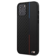 iPhone 12 Pro Max 用 BMW公式ライセンス 背面ケース ブラック BMHCP12LTRTBK