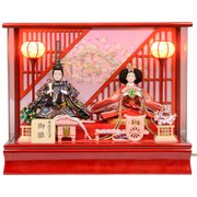 H-4 [雛人形 小三五 親王ケース飾り]