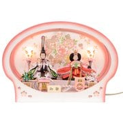 H-11 [雛人形 芥子 親王ケース飾り]