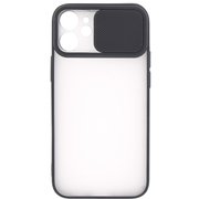 J20-05BK [iPhone 12 mini 用 スライドカメラカバーケース BK]