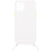 J20P-07WH [iPhone 12 Pro 用 ネックストラップ付きケース WH]