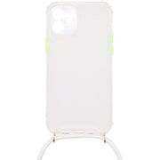 J20L-07WH [iPhone 12 用 ネックストラップ付きケース WH]
