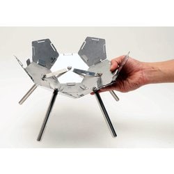 ハンゴーコンロ研究所　ファイヤーピットKIKYO-S[R]基本キット コレが焚き火台！？”斬新すぎて2度見してしまう！パズルのような