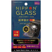 TY-AW2044-GH3-GNAGBK [Apple Watch 44mm SE / 6 / 5 / 4 用 NIPPON GLASS 保護ガラス 超神設計EX Pro 2倍強化 ブラック さらさら反射防止]