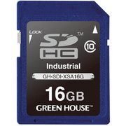 GH-SDI-XSA16G [GH-SDI-XSAシリーズ Industrial SDHCカード 16GB Class10 SLC 最大読込20MB/s 最大書込17MB/s 工業用]