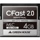 CFast2.0 SATA6.0Gb/s MLC 動作環境保証0～70℃ 4GB GH-CFS-NMD4G