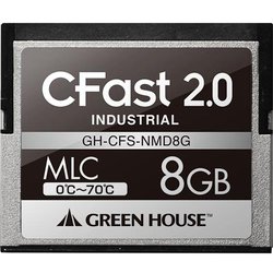 CFast2.0 SATA6.0Gb/s MLC 動作環境保証0～70℃ 8GB GH-CFS-NMD8G