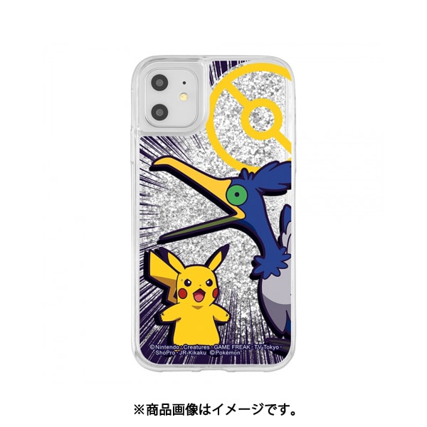 Ij Pp21lg1s Pk08 Iphone 11 Xr 用 ラメグリッターケース ポケットモンスター 08 ウッウ ピカチュウ