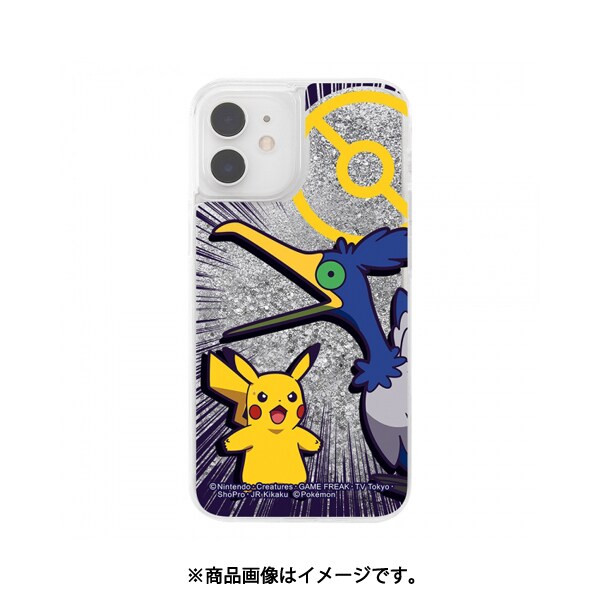 Ij Pp26lg1s Pk08 Iphone 12 Mini 用 ラメグリッターケース ポケットモンスター 08 ウッウ ピカチュウ Ied Tj