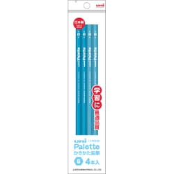uni Palette（ユニ パレット） かきかた鉛筆 B 4本パック ブルー K6730PLTB4P