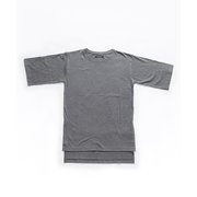 オーガニックコットン ロングTシャツ8分袖(cgy) ial0070cgy