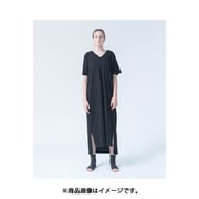 オーガニックコットン ワンピースドルマン半袖(bk) ial0080blk