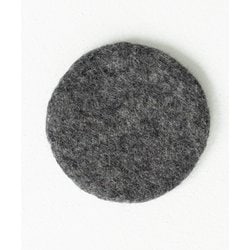 ウールフェルトコースターラウンド チャコールグレー nkp020cg
