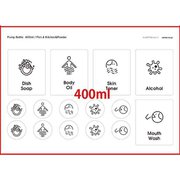 lapt003kppawh [PETポンプ用ラベル ピクトA400ml用]