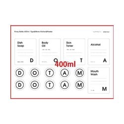PETポンプ用ラベル タイポ&メモ400ml用 lapt003kptcl