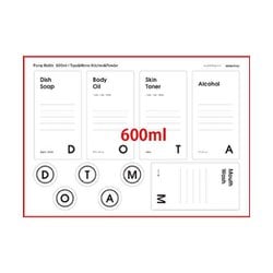 PETポンプ用ラベル タイポ&メモ600ml用 lapt005kptcl