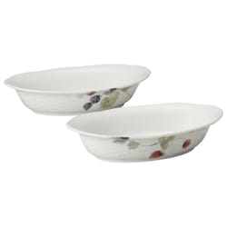 ルーシーガーデン オーバルグラタンセット ペア 22cm 41630-33321