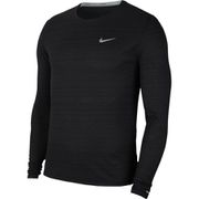 ナイキ DRI-FIT マイラー ロングスリーブ トップ CU5990-010 ブラック XLサイズ [ランニングシャツ メンズ]